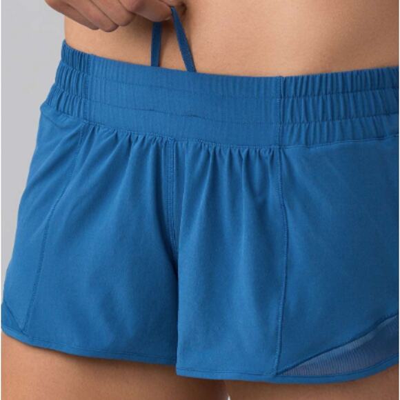 Lululemon Hotty Hot Short II 2.5" Royal Blue Size 8 Excellent Condition - Picture 2 of 11